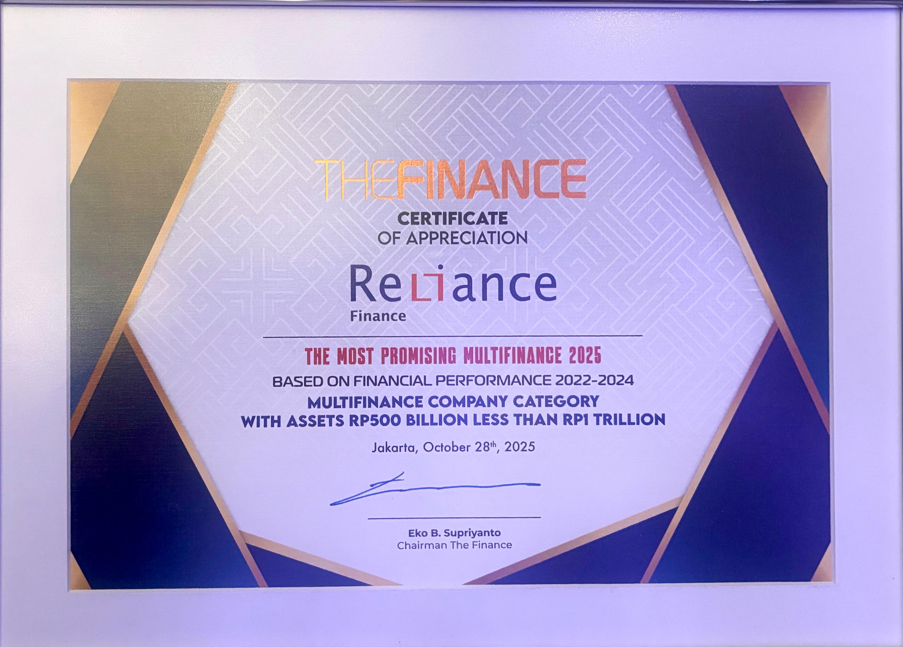 The Most Promising Multifinance 2025 by The Finance