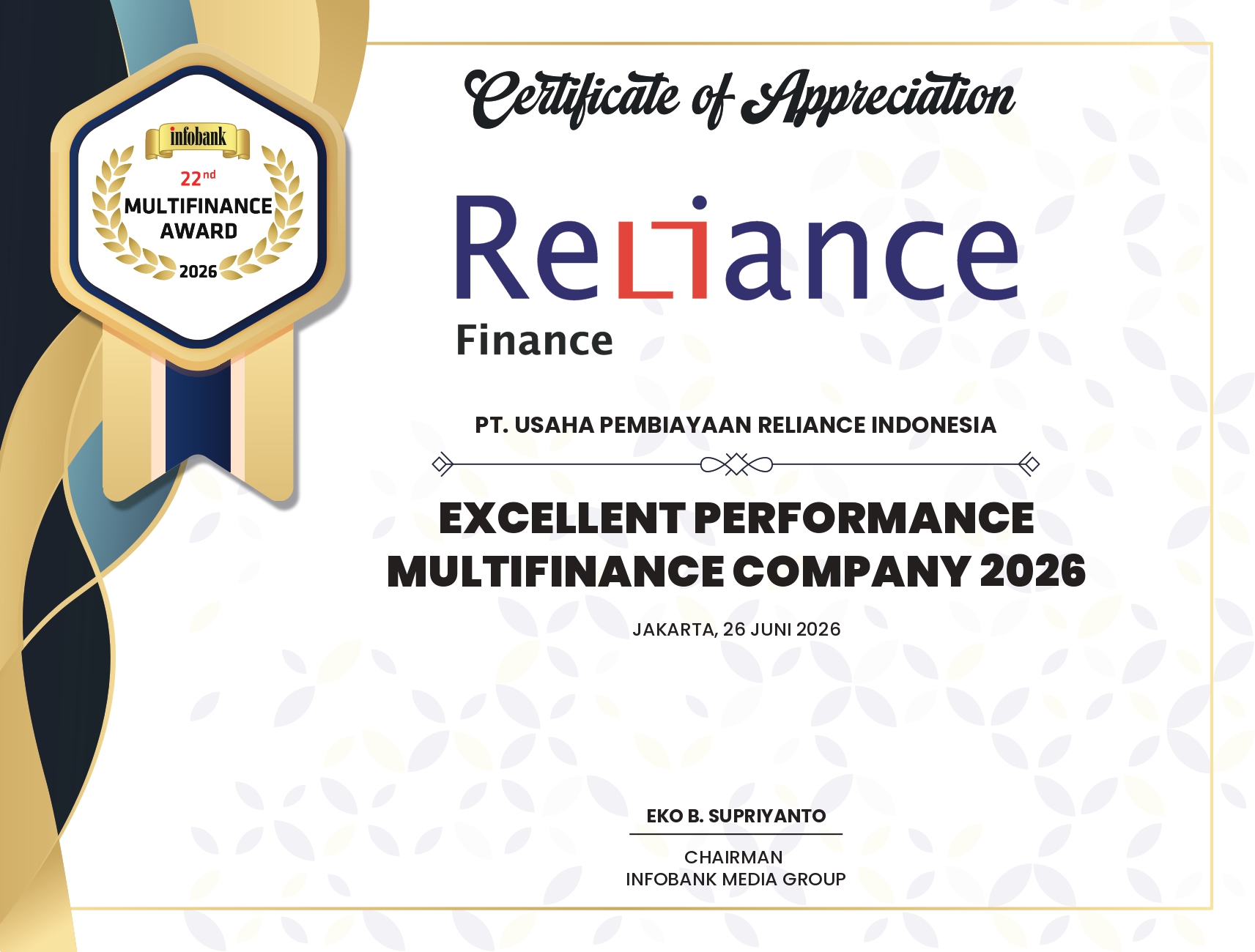 the excellent performance multifinance company 2026 (Asset Class Rp 500 Billion < Rp 1 Trillion)